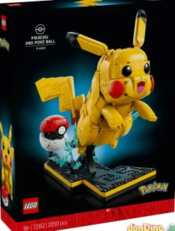 Pikachu y poke ball lego pokemon 2050 pzas.