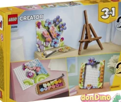 Pintura decorativa de arte floral lego creator