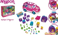 Pinypon coche camping c/2 figuras +20 accesorios
