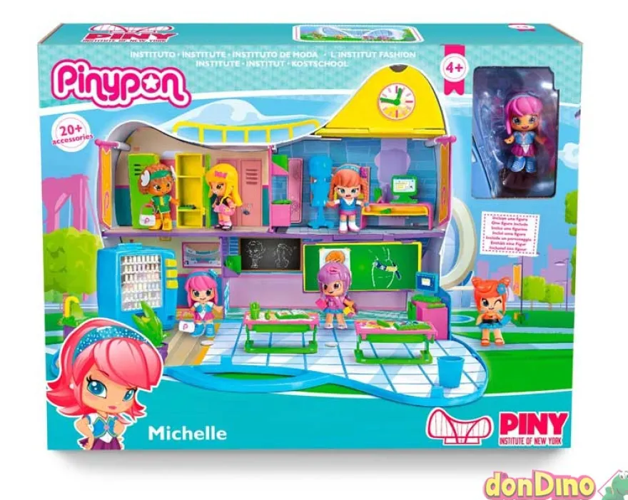 Pinypon instituto de moda piny +20 accesorios - c/1 figura michelle