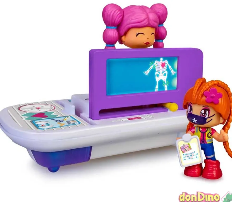 Pinypon socorro ambulancia c/luz - c/1 figura