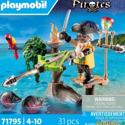 Pirata con ballesta playmobil pirates - 31 pzas.