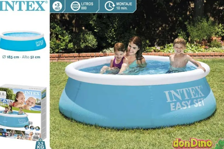 Piscina champiñon 183x51 cm. 880 l. easy set - 41 cm.