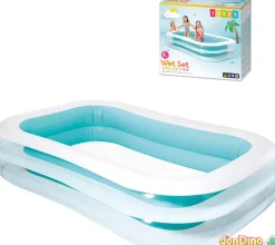 Piscina hinchable familiar 262x175x56 cm. - paredes extra-gruesas