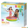 Piscina hinchable 3 tubos colores 86x25 cm.