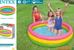 Piscina hinch.3 aros colores 147x33