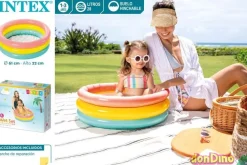Piscina hinch.3 tubos colores 61x22