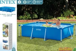 Piscina tubo rectang. 300x200x75cm. 3834 litros