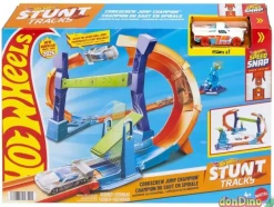 Pista campeonato velocidad hot wheels stunt tracks - con 1 vehículo
