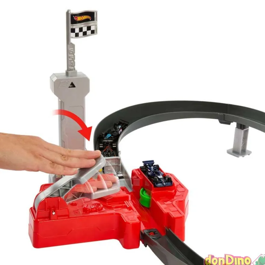 Pista super sprint f1 hot wheels racing formula 1 - c/3 coches