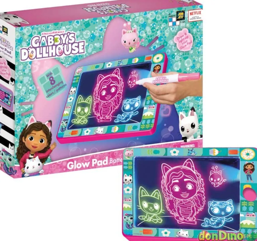 Pizarra luminosa la casa de muñecas de gabby - con 8 modelos intercambiables