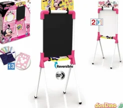 Pizarra minnie 2 en 1 reversible con 13 accesorios