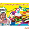 Plastilina sandwich salchichas galletas