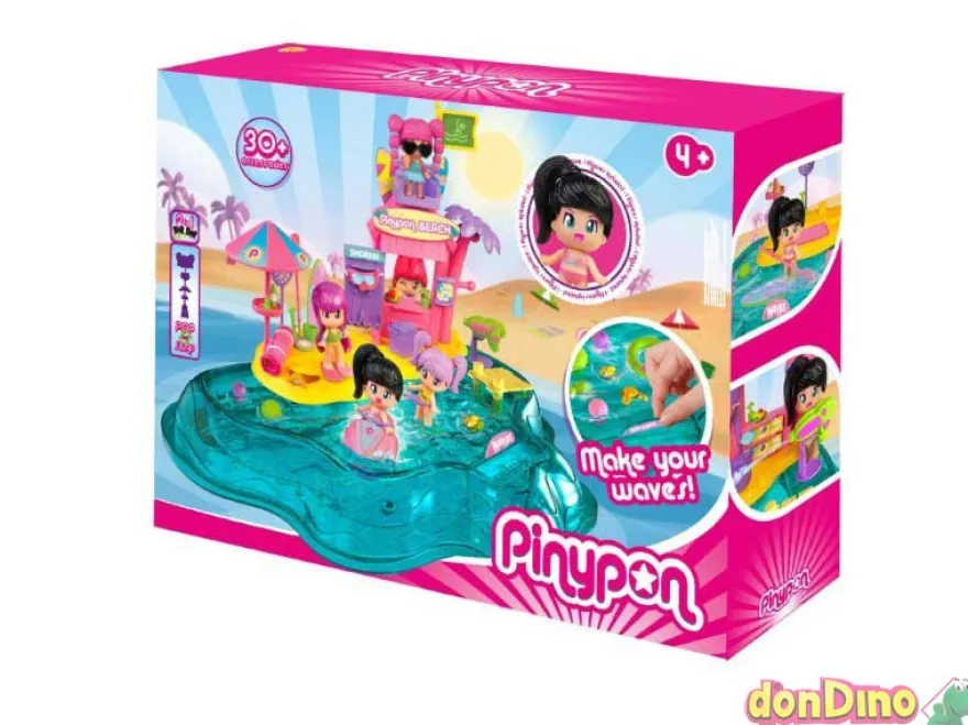 Playa pinypon c/1 figura y 30 accesorios