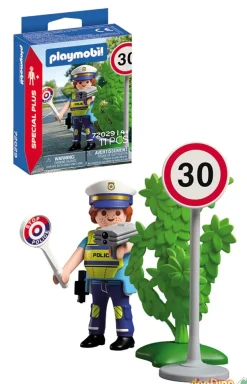 Policia c/radar velocidad playmobil