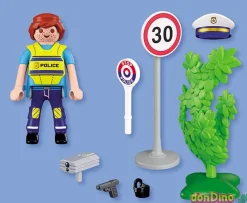 Policia c/radar velocidad playmobil