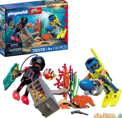 Policias buzos c/tesoro playmobil