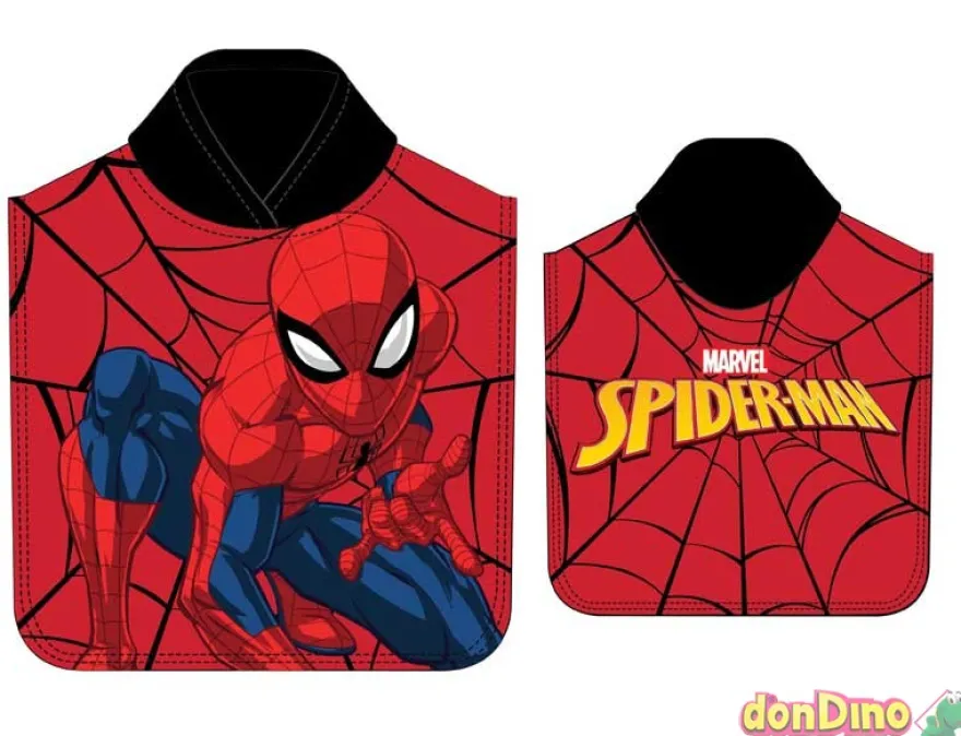 Poncho toalla spider-man 55x110 cm. 100% poliester
