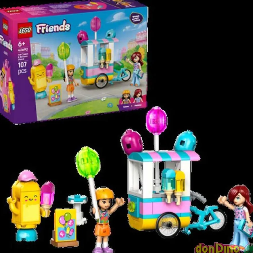 Puesto de helados y globos lego friends - 107 pzas.
