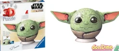 Puzzle ball 3d grogu star wars the mandalorian - c/orejas - 77 pzas.