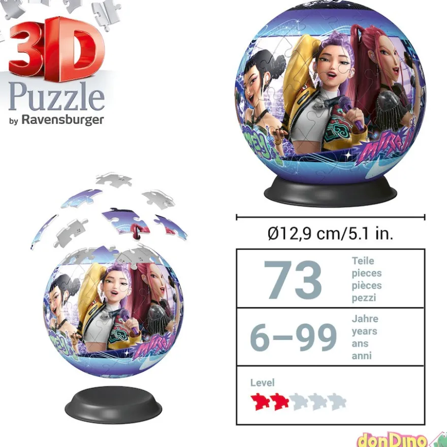 Puzzle ball 73 pzas guerreras k-pop
