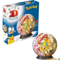 Puzzle 3d ball pokemon 73 pzas. 12,9 cm.