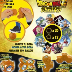 Puzzle 3d dragon ball super monta y juega - reversible