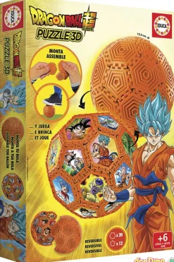 Puzzle 3d dragon ball super monta y juega - reversible