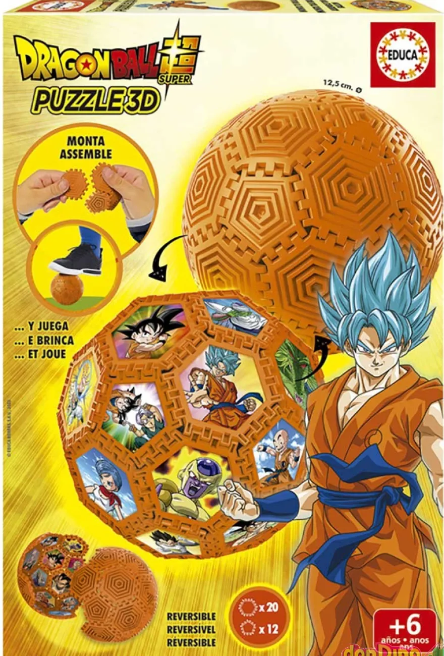 Puzzle 3d dragon ball super monta y juega - reversible