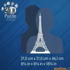 Puzzle 3d torre eiffel 243 pzas. con luces led
