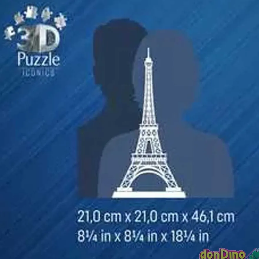 Puzzle 3d torre eiffel 243 pzas. con luces led