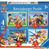 Puzzle 4en1 patrulla canina 12-16-20-24 pzas.