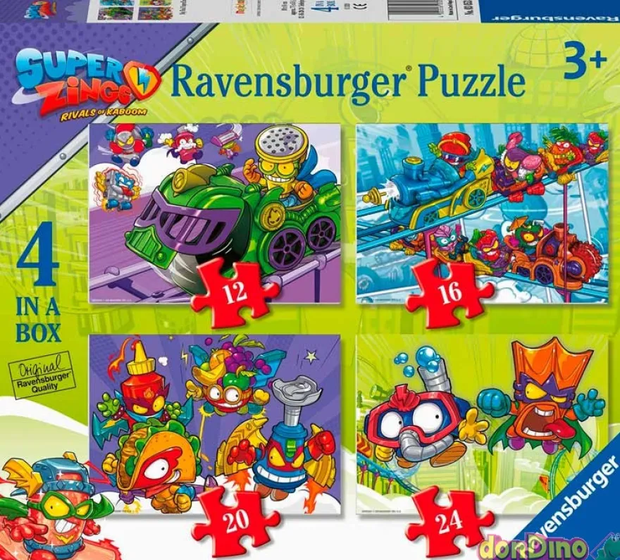 Puzzle 4 en 1 superzings 12-16-20-24