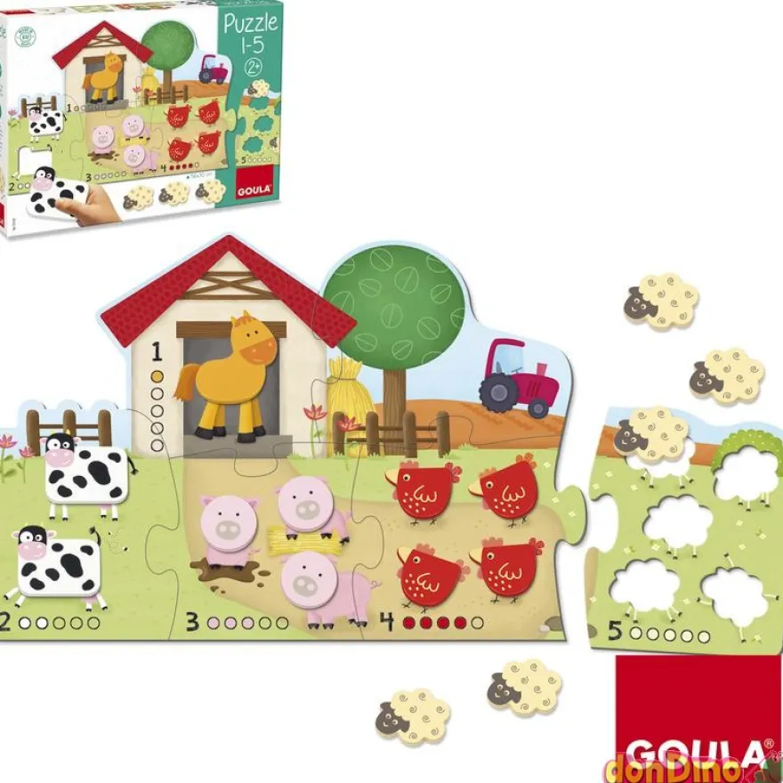 Puzzle 1-5 madera