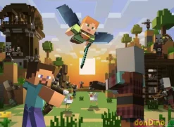 Puzzle minecraft 4x100 pzas.