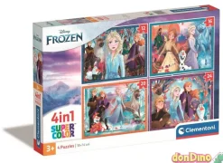 Puzzle progresivo 4 en 1 frozen disney supercolor - 12,16,20,24 pzas.