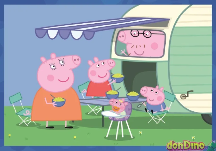 Puzzle progresivo 4 en 1 peppa pig super color - 12-16-20-24