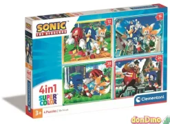 Puzzle progresivo 4 en 1 sonic super color - 12-16-20-24