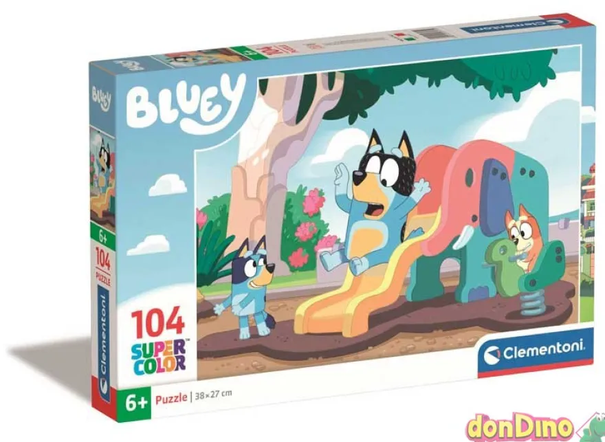 Puzzle 104 pzas. bluey super color