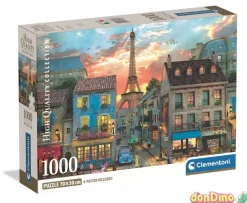 Puzzle 1000 pzas. calles de paris con poster - high quality collection