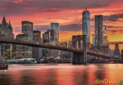 Puzzle 1500 pzas.east river at dusk c/poster - high quality collection