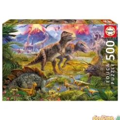 Puzzle 500 pzas.encuentro dinosauri