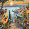 Puzzle 1500 pzas. escalera hasta el puerto con poster - high quality collection