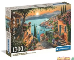 Puzzle 1500 pzas. escalera hasta el puerto con poster - high quality collection