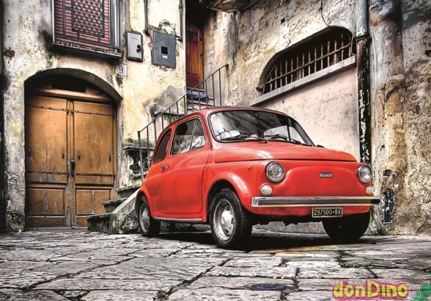 Puzzle 500 pzas. fiat 500 c/poster - high quality collection