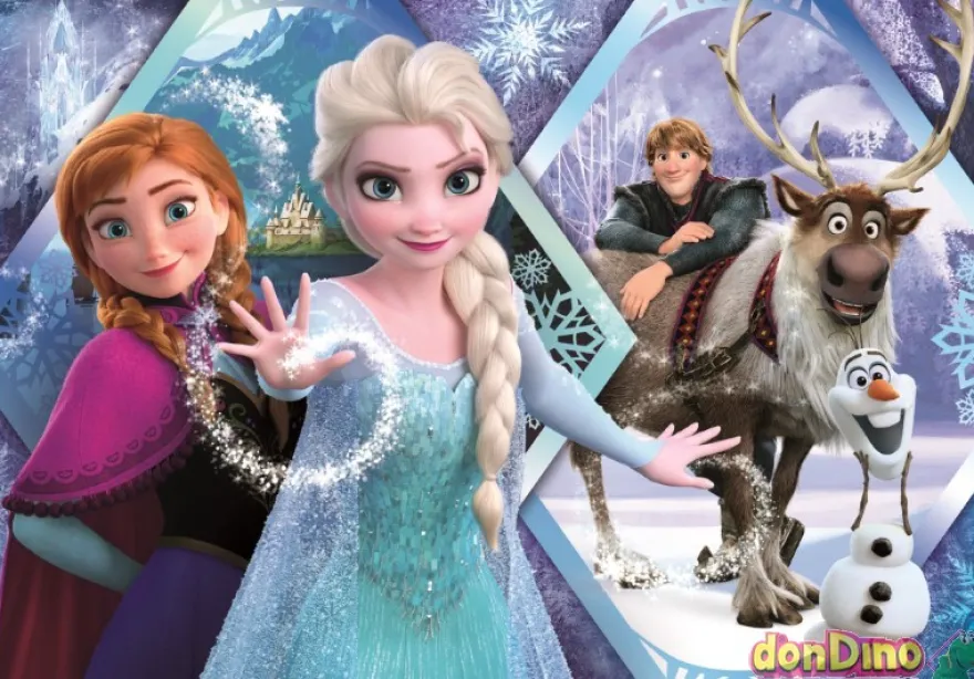 Puzzle 104 pzas. frozen super color