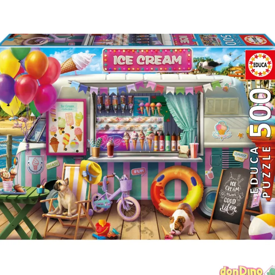 Puzzle 500 pzas. furgoneta de helados