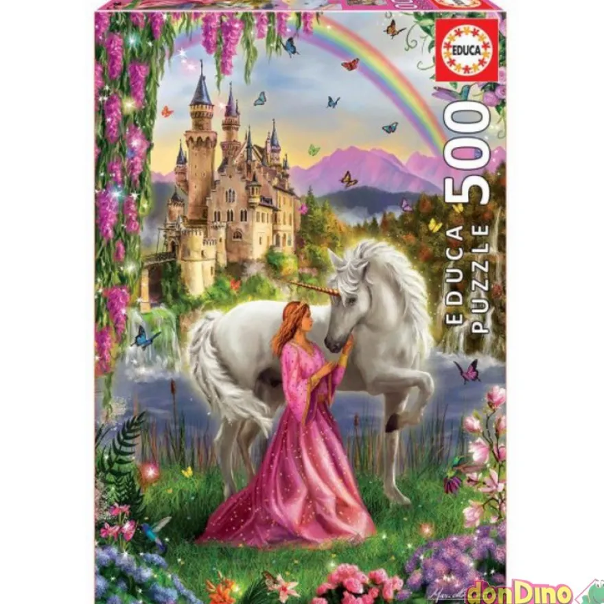 Puzzle 500 pzas. hada y unicornio