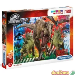 Puzzle 180 pzas. jurassic world supercolor