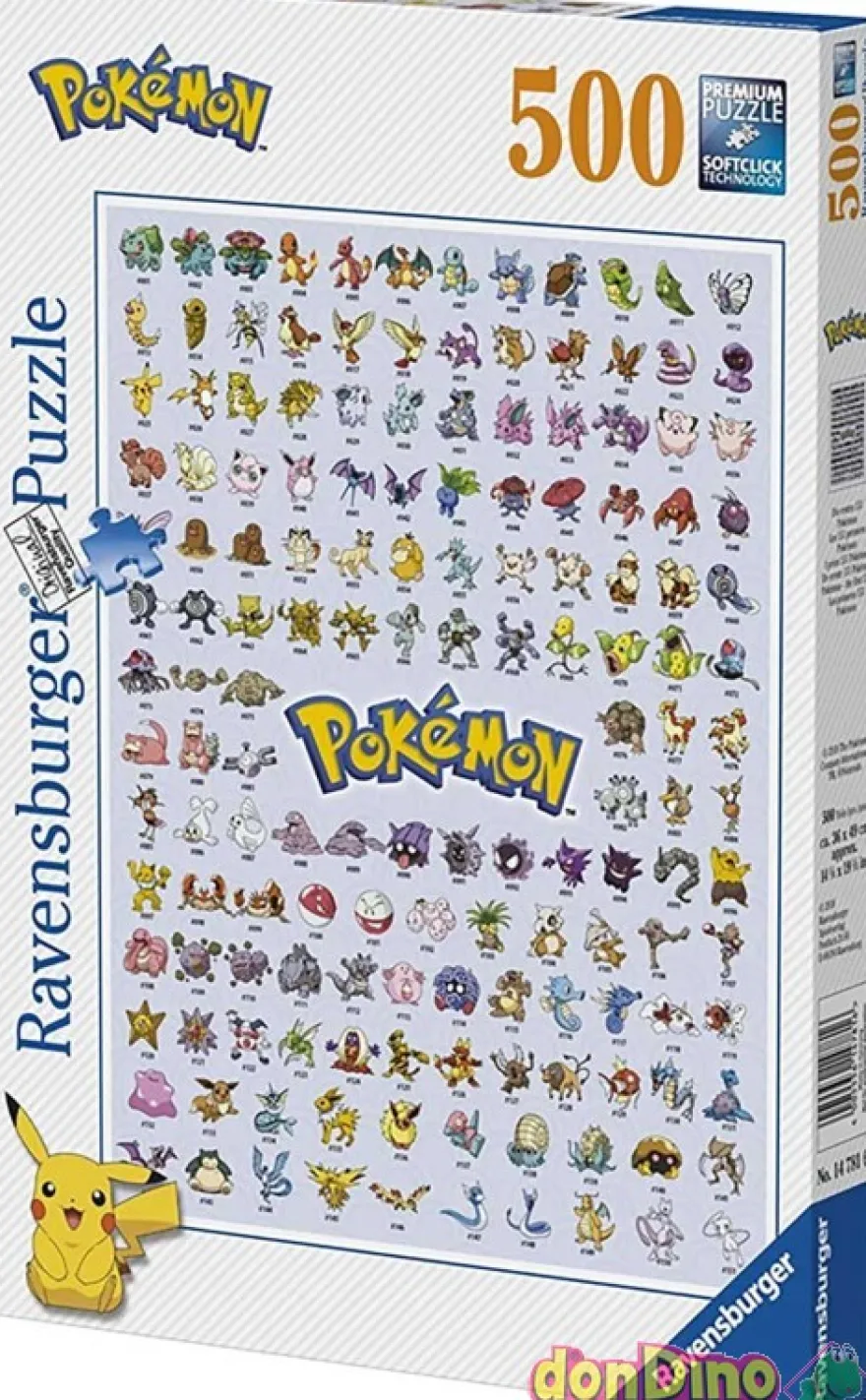 Puzzle 500 pzas. los 1º 151 pokemon